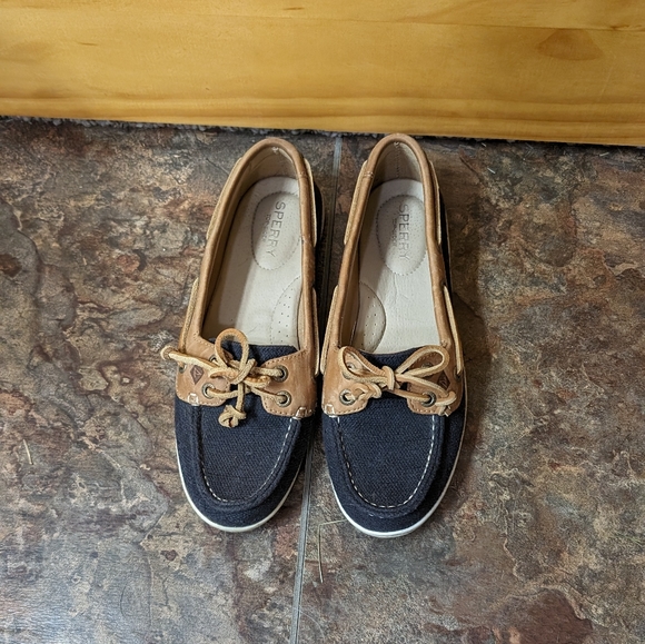 Sperry topsider blue canvas and leather - Picture 2 of 3